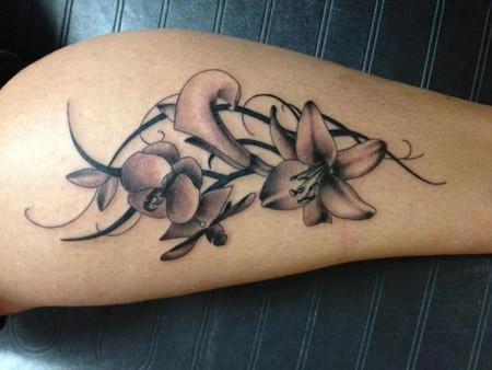 Top 10 Orchid Tattoo Designs