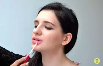 Prep your lips with lip balm or conditioner