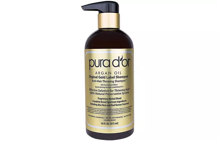 Pura D Or Argan Oil Original Gold Label Anti Hair Thinning Shampoo