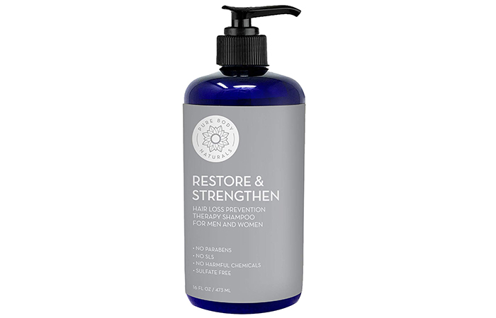 Pure Body Naturals Restore And Strengthen Hair Loss Prevention Therapy Shampoo 