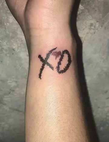 XOXO tattoo design
