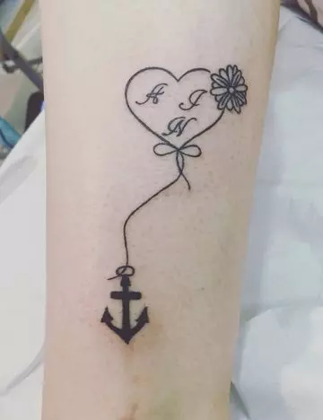 Small anchor tattoo design