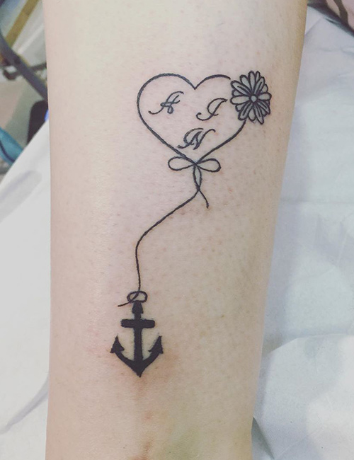 Small anchor | Temporary tattoos - minink