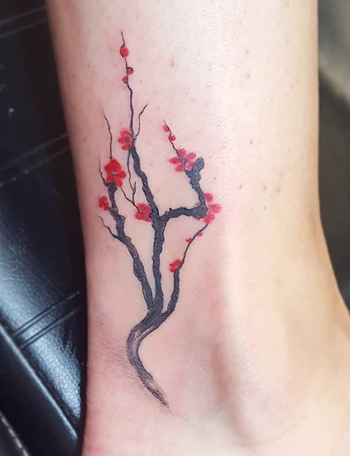 Small floral tattoo design