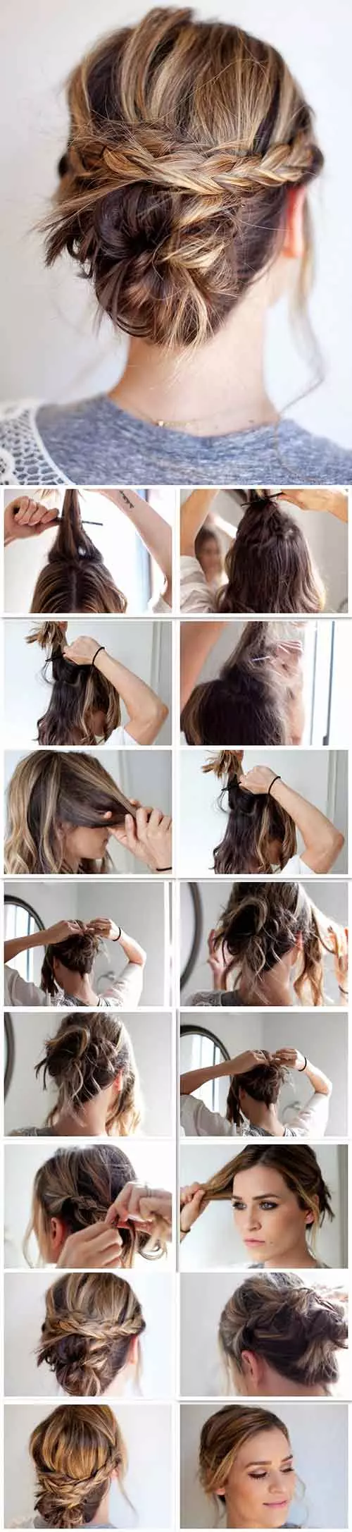 The perfect messy updo diy short hairstyle