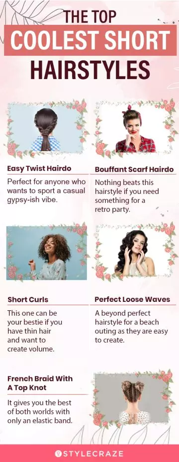 the top coolest short hairstyles (infographic)