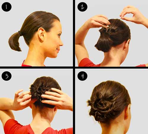 The twist and pin diy short hairstyle
