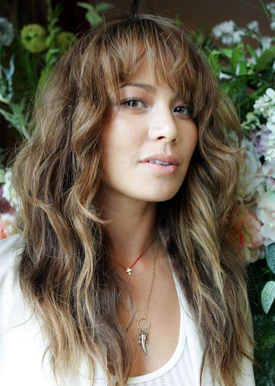 Asian Girls Shoulder Length Wavy Hairstyle with Full Bangs  Hairstyles  Weekly