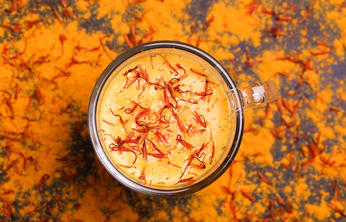 Turmeric and saffron fairness face pack for oily skin