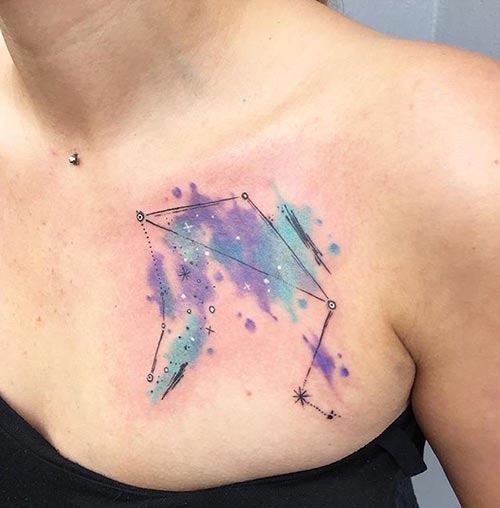 A unique and abstract tattoo design for libras