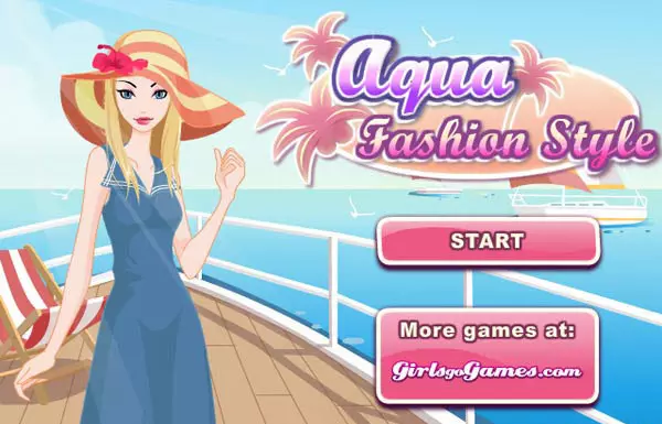 Aqua fashion style dress up game