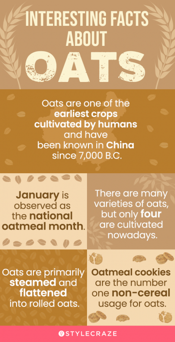 interesting facts about oats (infographic)