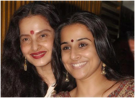 Rekha And Vidya Balan without makeup