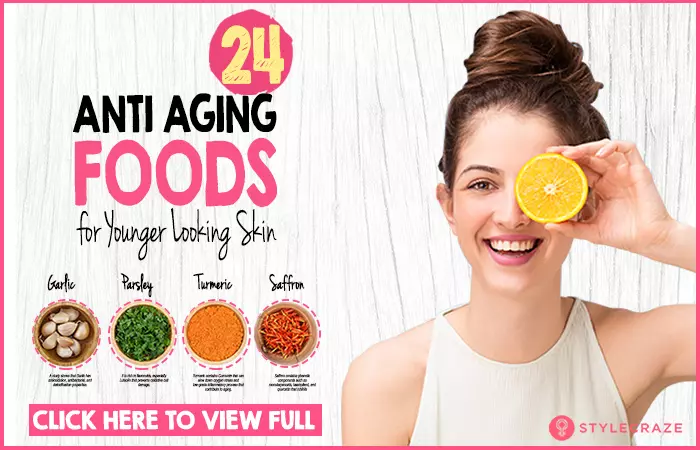 Top foods for anti-aging skin