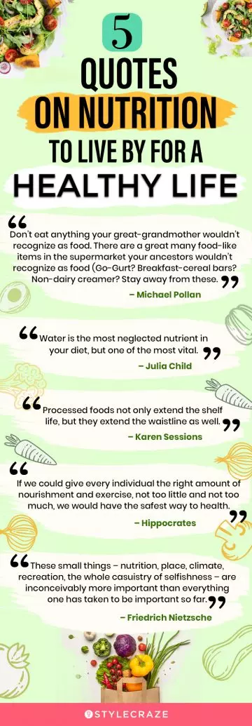 5 quotes on nutrition to live by for a healthy life (infographic)