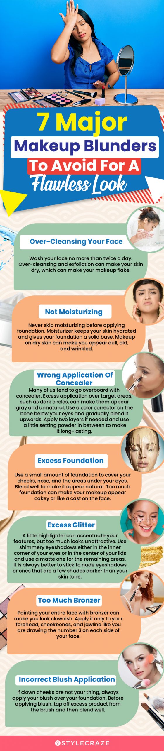 7 major makeup blunders to avoid for a flawless look(infographic)