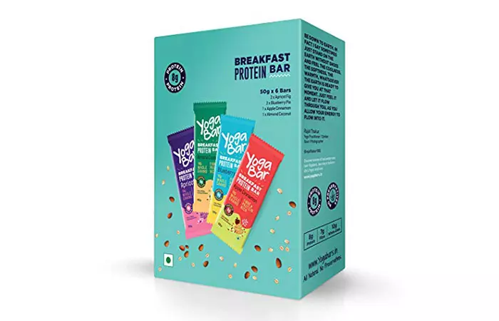 8. Yogabar Breakfast Protein Nutrition Bar