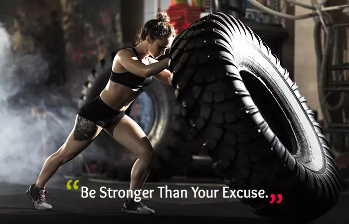 Motivational Quotes for Weight Loss - Be Stronger Than Your Excuse