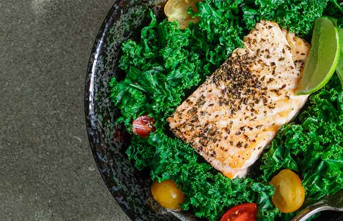 Baked salmon salad Atkins diet recipe