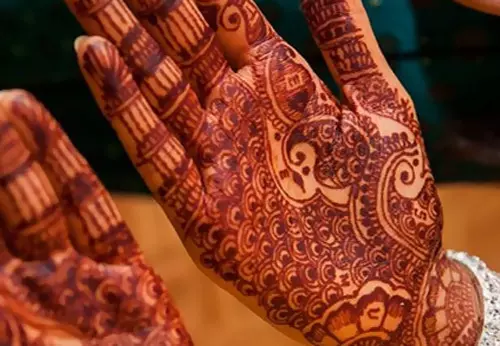 Peacock mehndi design for engagement