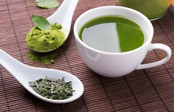 Green tea for dry skin acne