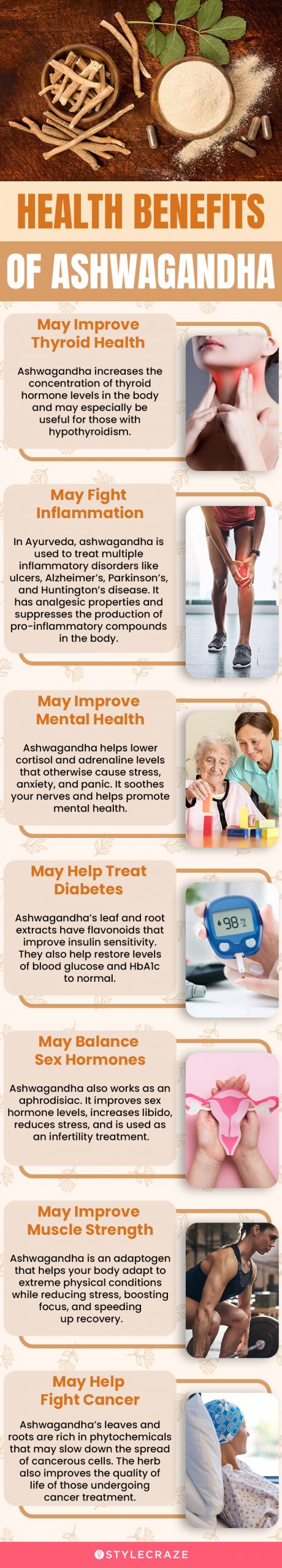 health benefits of ashwagandha (infographic)