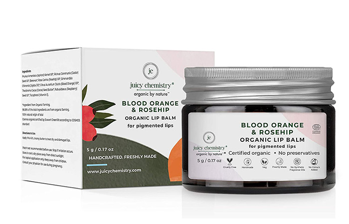 Juicy Chemistry Blood Orange & Rosehip Organic Lip Balm