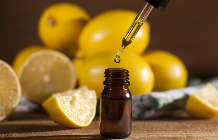 The antioxidizing properties in lemon oil help fight pimple-causing bacteria on dry skin