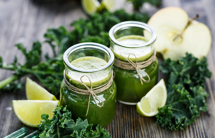 Slimming kale and acv drink for weight loss