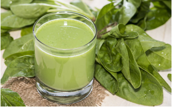 Spinach juice for hair growth