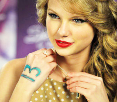 Taylor Swift tattoo on the right hand