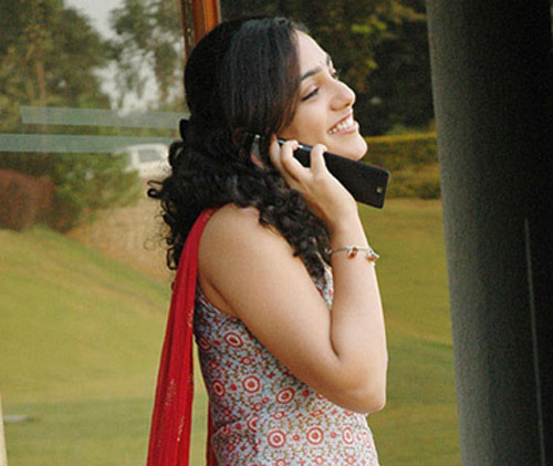 Nithya Menon without makeup in a casual look