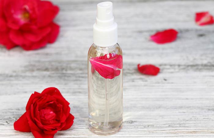 Rose water for dark underarms