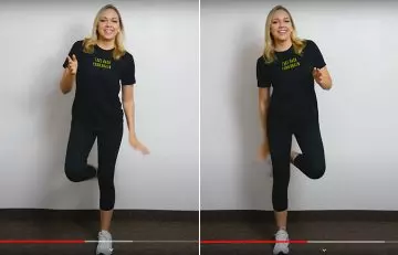 Ankle touch behind your body brain gym exercise