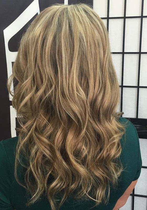 Dark blonde hair color