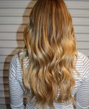 Golden blonde hair color idea
