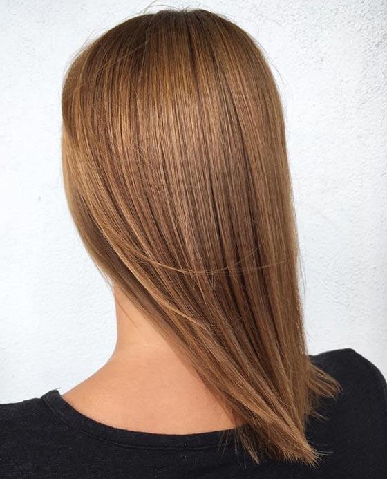 Caramel blonde hair color idea