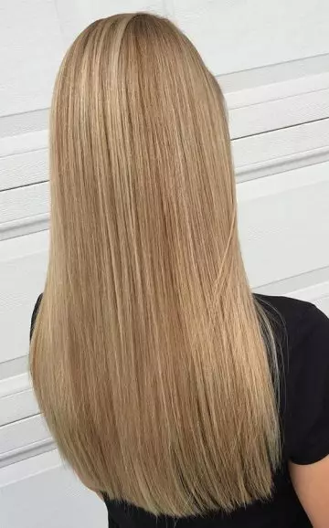 Medium blonde hair color idea