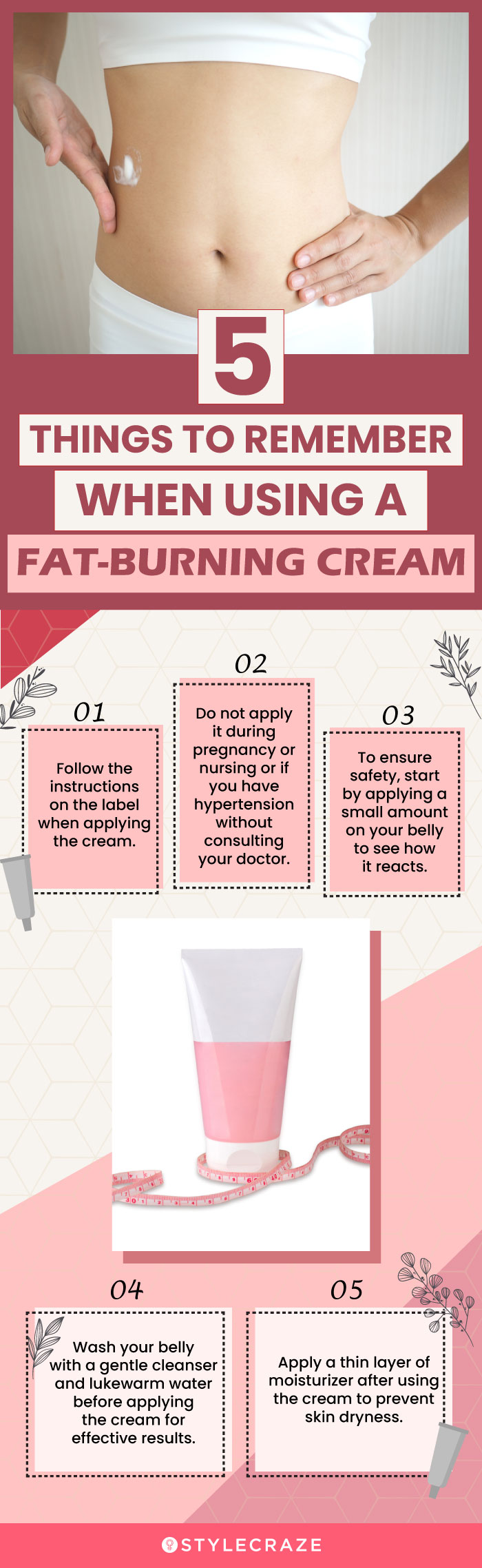 Things To Remember When Using A Fat-Burning Cream (infographic)
