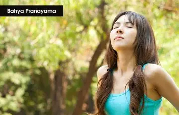 Bahya pranayama deep breath exercise