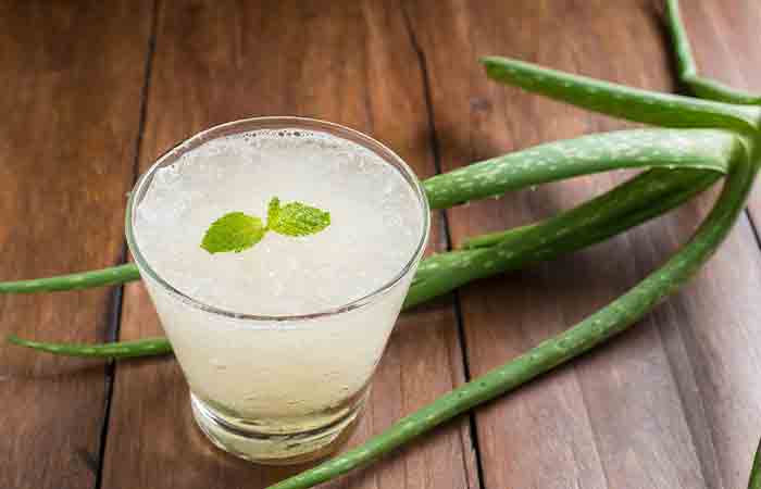 Aloe vera juice as one of the remedies for itchy eyes