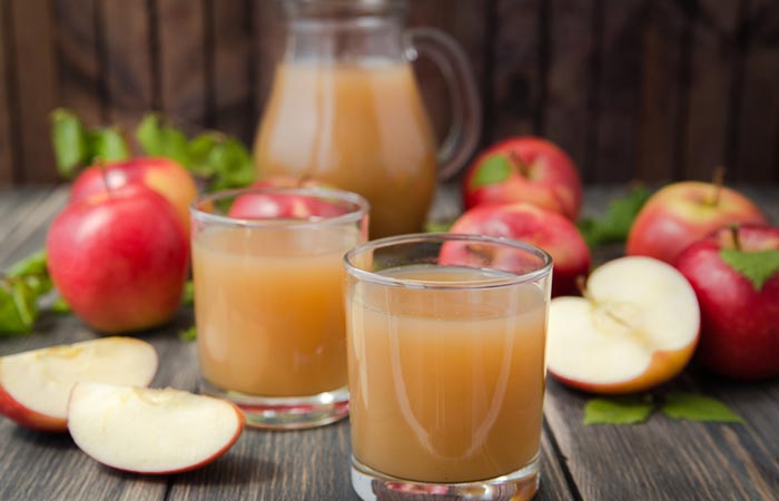 Apple juice to cleanse the colon