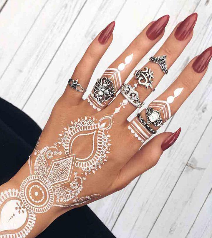 Top 10 Beautiful White Henna Designs For You To Try In 2019