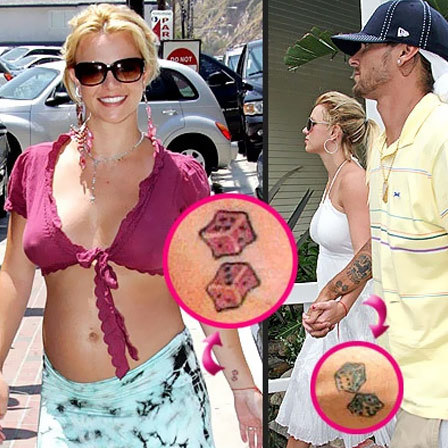 Top 10 Britney Spears' Tattoo Designs