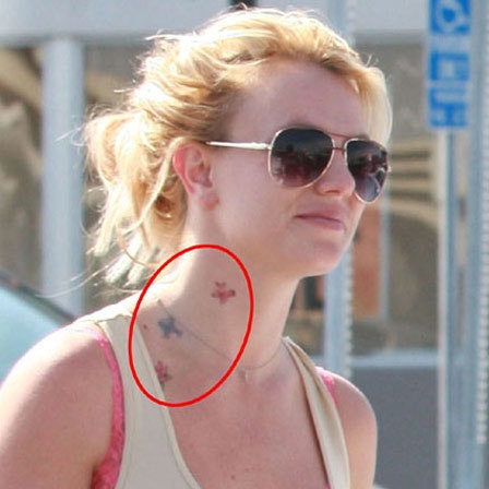 Top 10 Britney Spears' Tattoo Designs