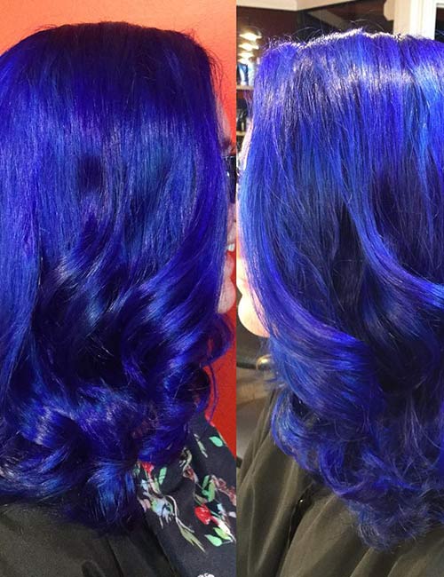 Blue Hair Dye Color Chart