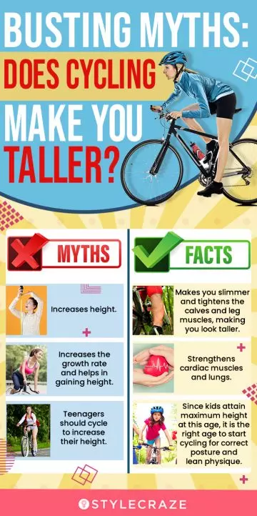 busting myths: does cycling make you taller? (infographic)