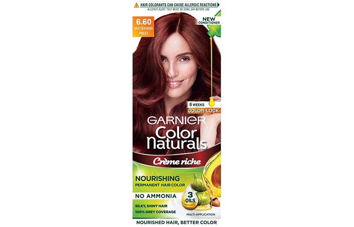 Garnier Color Naturals Nourishing Permanent Hair Color – 6.60 Intense Red