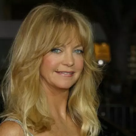 Goldie Hawn with moles on face