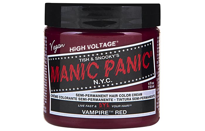 Manic Panic Semi-Permanent Hair Color Cream – Vampire Red